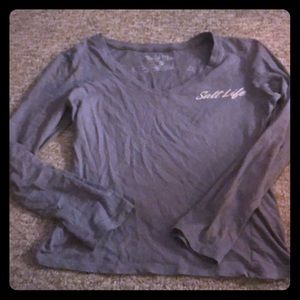 Long sleeve V neck